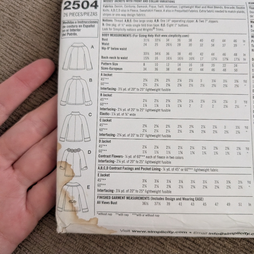 Simplicity Pattern - Picture 2 of 3